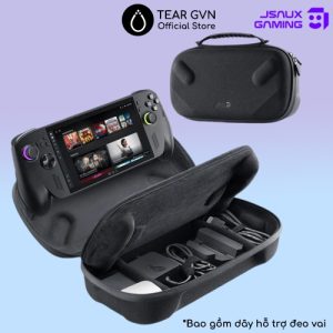 Túi đựng 2 tầng đa năng hỗ trợ đựng sạc JSAUX chịu lực cao chống cấn cho ROG Xbox Ally X / ROG Xbox Ally