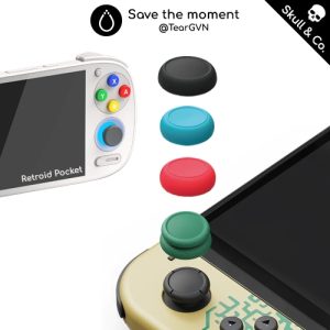 Bộ nút bọc Analog Skull & Co cho Nintendo Switch OLED / Switch 1 / Switch Lite / Retroid Pocket 5 - Vỉ 3 cặp