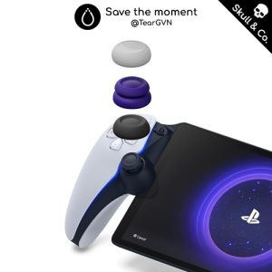 Bọc Analog bảo vệ và tăng độ bám Skull & Co cho PS Portal - Playstation Portal
