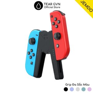 Grip sạc đa năng JEMDO có đèn báo trạng thái và hỗ trợ sạc khi chơi cho Joy-con Nintendo Switch OLED /  Switch 1