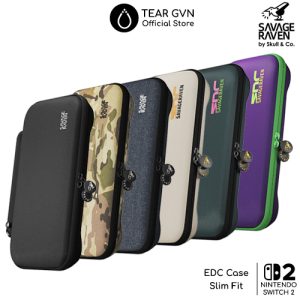 Túi đựng EDC Savage Raven (Skull & Co) bảo vệ toàn diện cho Nintendo Switch 2